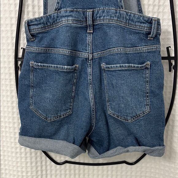 H&M Blue Denim Jumpsuit with Adjustable Straps Size 16 - Picture 6 of 8